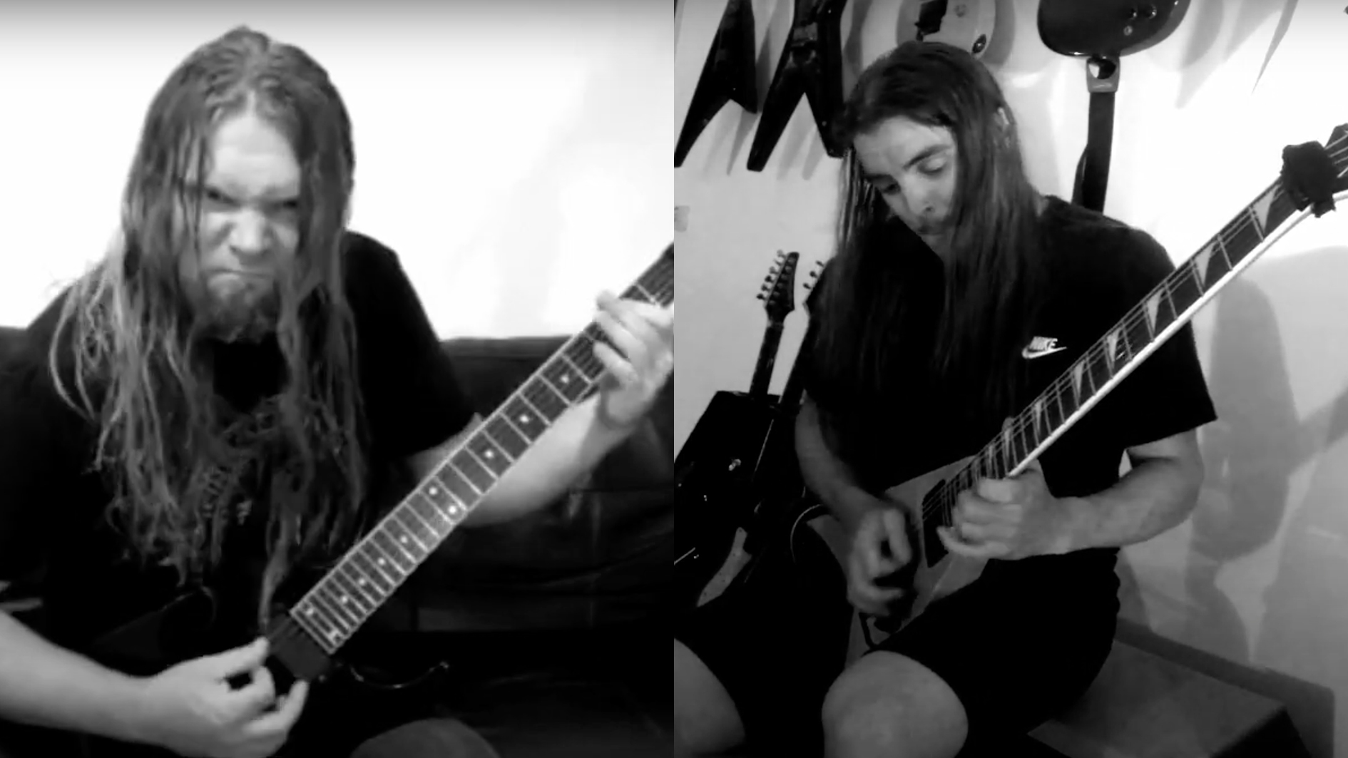 (L-R) Wayne Dorman and Dave Garnett of Onslaught