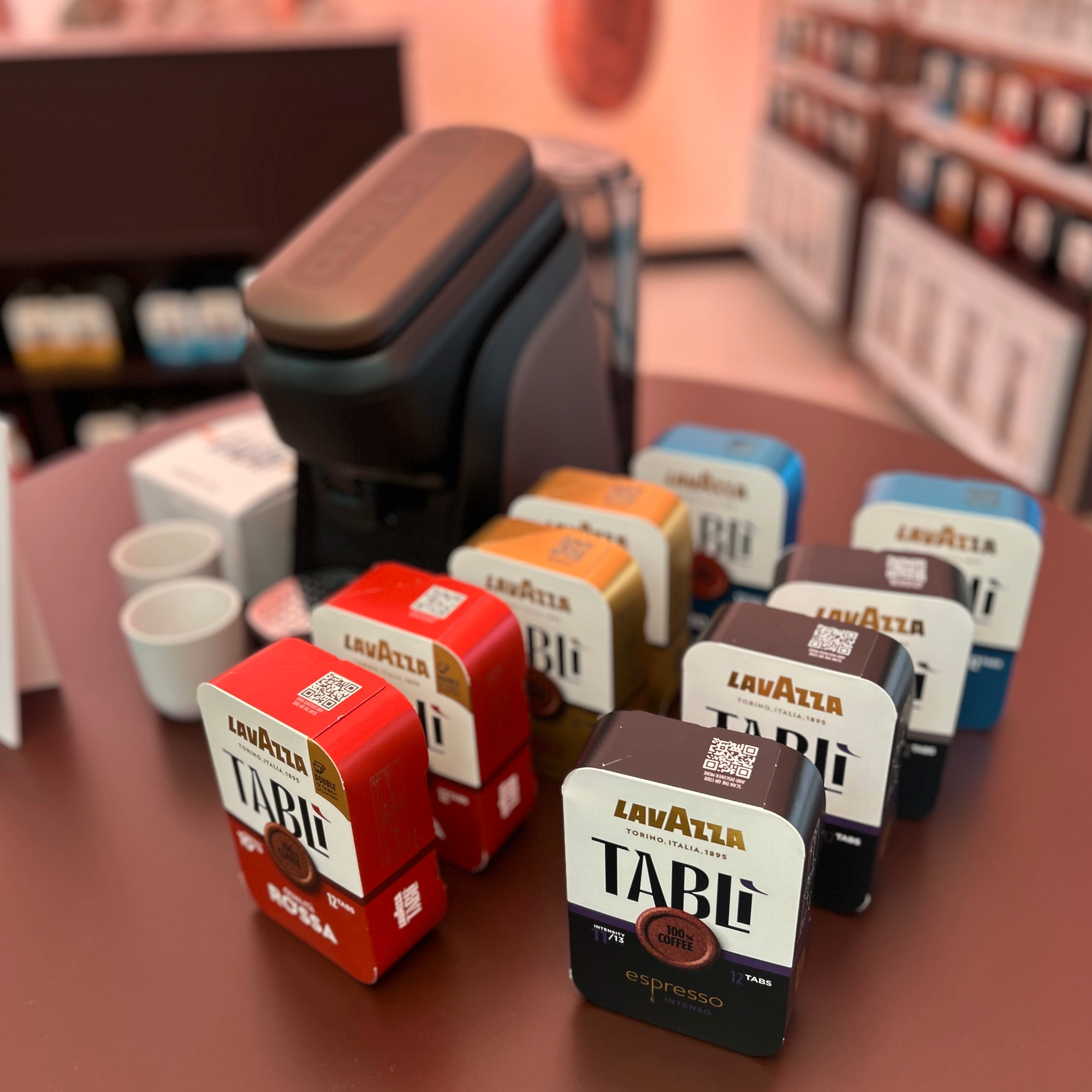 Trying out the new Lavazza Tabl&amp;iacute; machine
