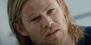 Chris Hemsworth sheds a tear in Thor