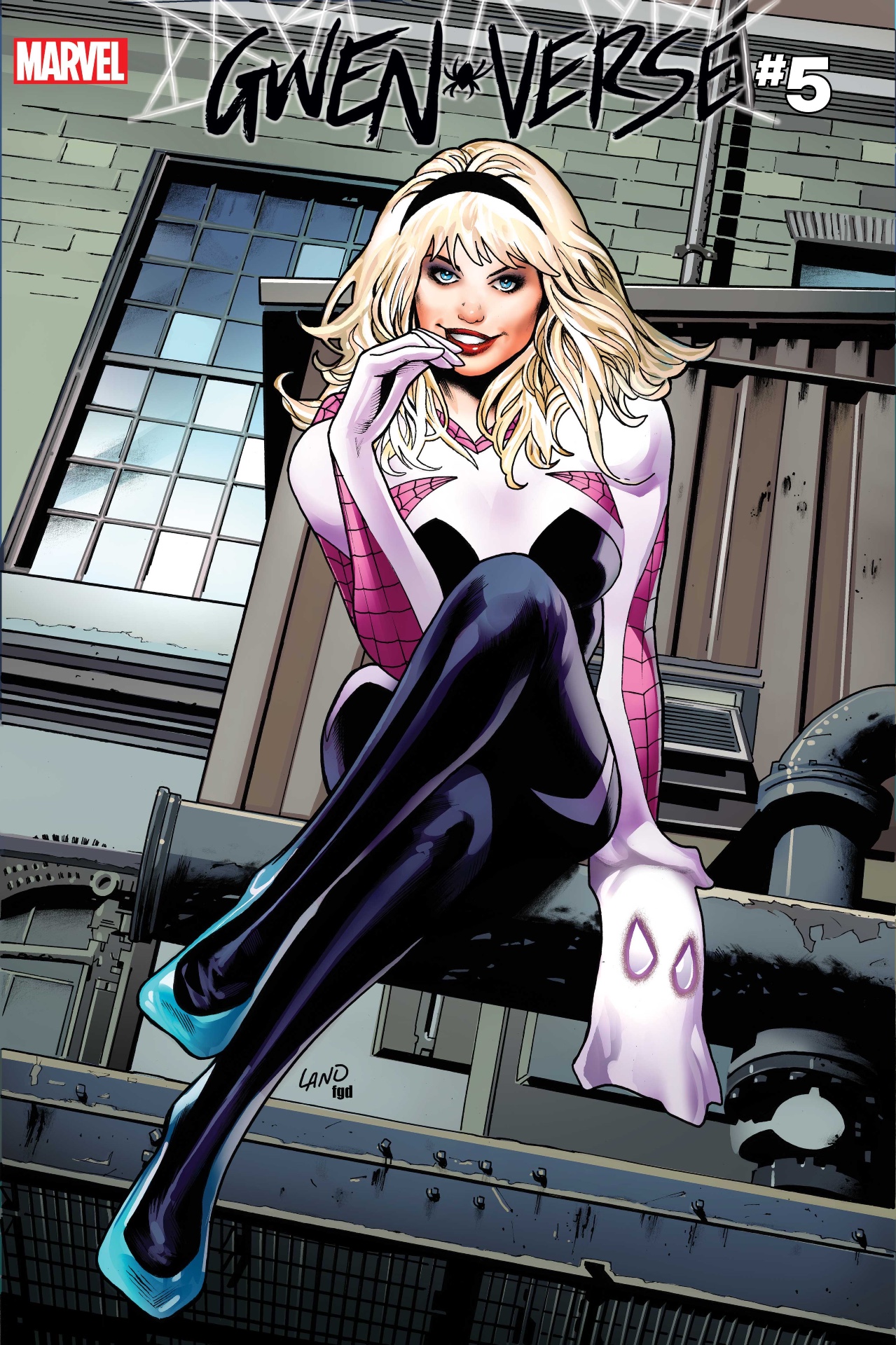 Gwen-Verse variant cover by Greg Land