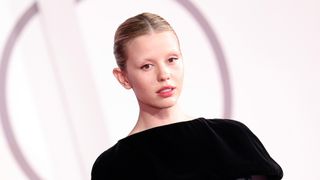 Mia Goth, seen here attending the "Pearl" red carpet, is reportedly cast in the Marvel movie Blade due in 2024.