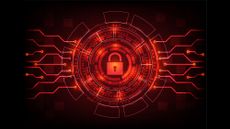 Red padlock representing a security hack