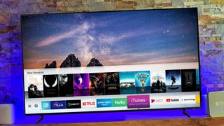 iTunes app displayed on a Samsung TV