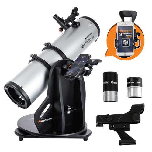 Celestron Starsense Explorer 150az App-Enabled Telescope &amp;ndash; 150mm Tabletop Dobsonian With Smartphone Dock &amp;amp; Starsense App &amp;ndash; Iphone &amp;amp; Android Compatible &amp;ndash; Easy-To-Use for Beginners