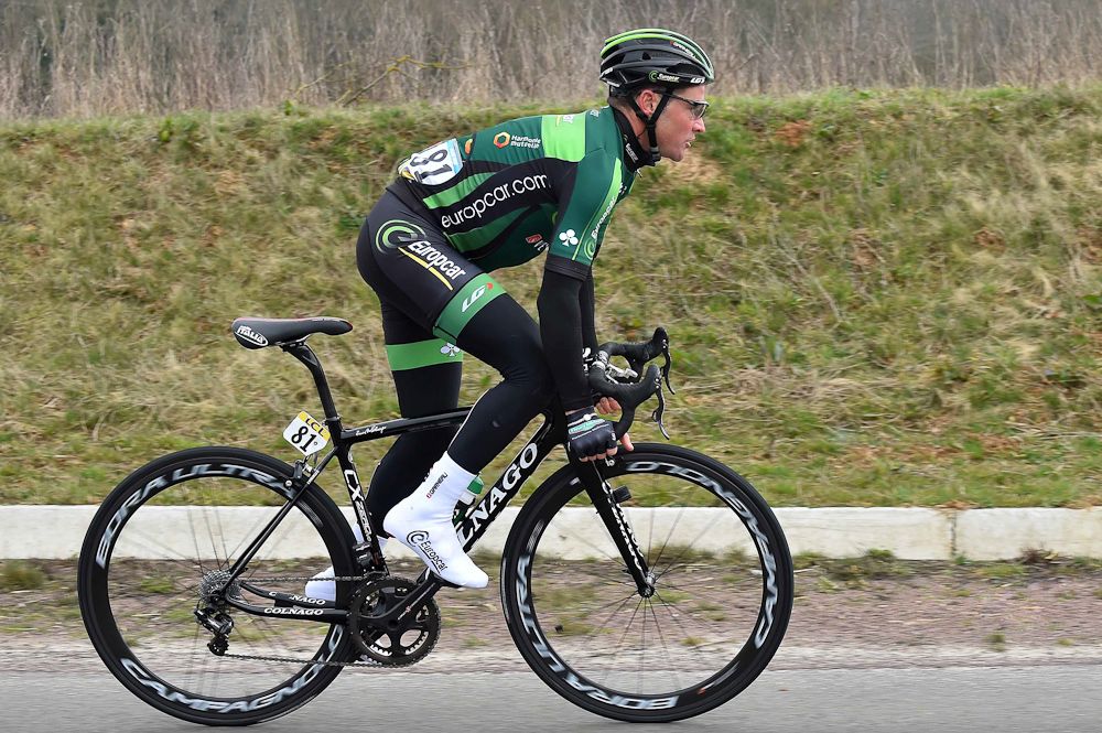 Thomas Voeckler on the attack.