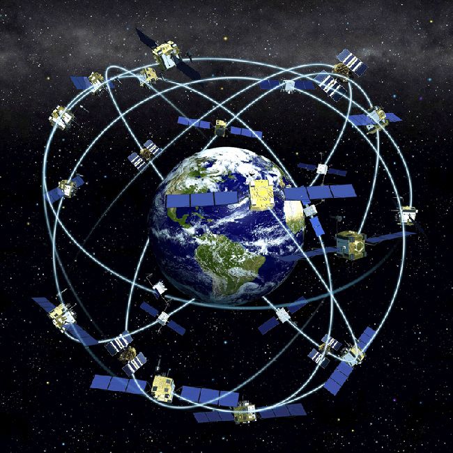 Navstar GPS Satellite Network Space