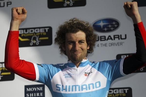 Neil Van Der Ploeg (Search2Retain) went to the top of the sprint classification at the end of stage 2