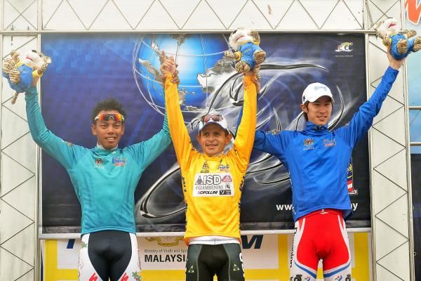 The new Jersey podium