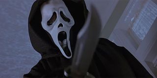 Ghostface holding a knife in Scream