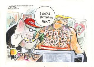 Political cartoon