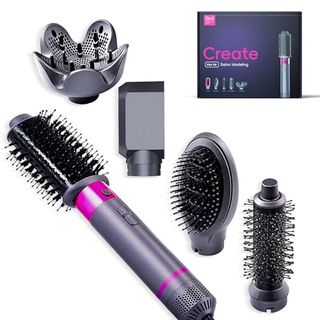 Miomi 5 in 1 Hair Dryer Brush With Negative Ion Technology, Hot Air Brush Styler and Dryer