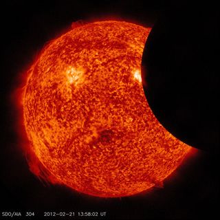 Feb 2012 partial solar eclipse