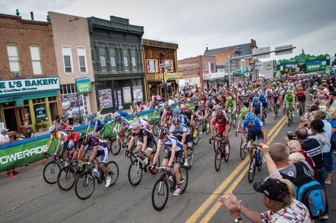 The race rolls out of Panguitch for stage 2