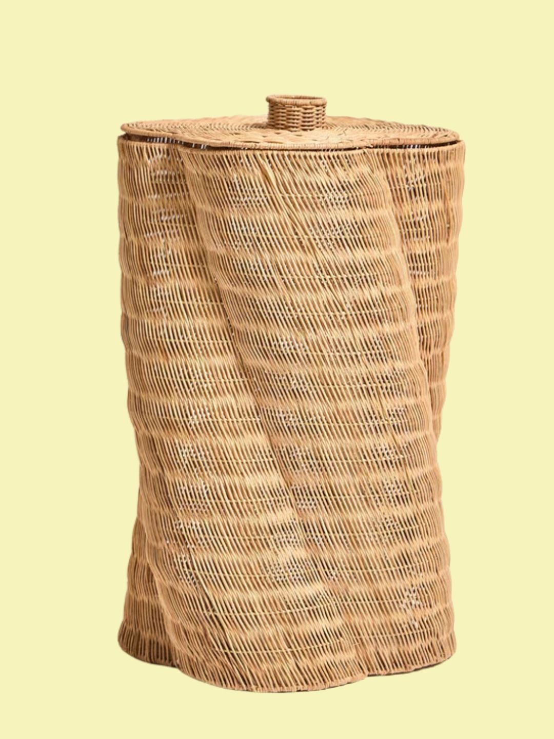 Oliver Bonas, Woven Rattan Curved Large Laundry Basket