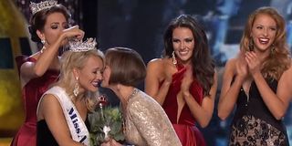 screenshot of Savvy Shields winning Miss America 2017 from youtube video