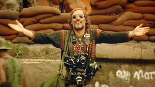 Dennis Hopper as an American photojournalist in 'Apocalypse Now'