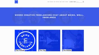 Being Freelance homepage