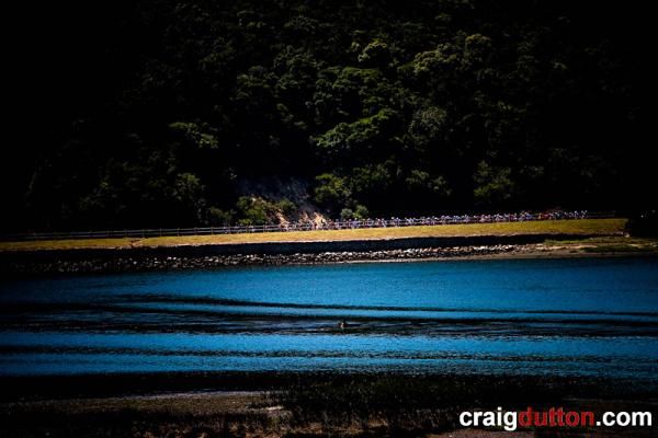 Passing the lagoon in Knysna.