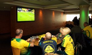 Fans can not watch games at the stadium - but can view them on television in hospitality areas
