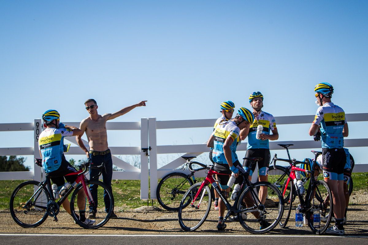 Warm weather made it easy for the long training rides.
