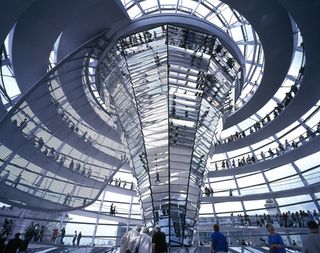 The iconic Reichstag in Berlin designed by Norman Foster.