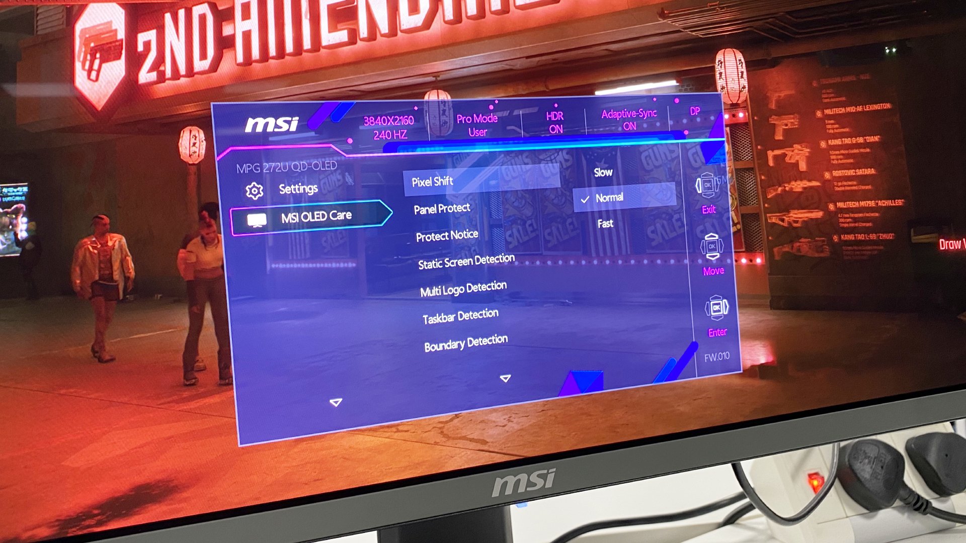 MSI MPG 272URX OLED monitor