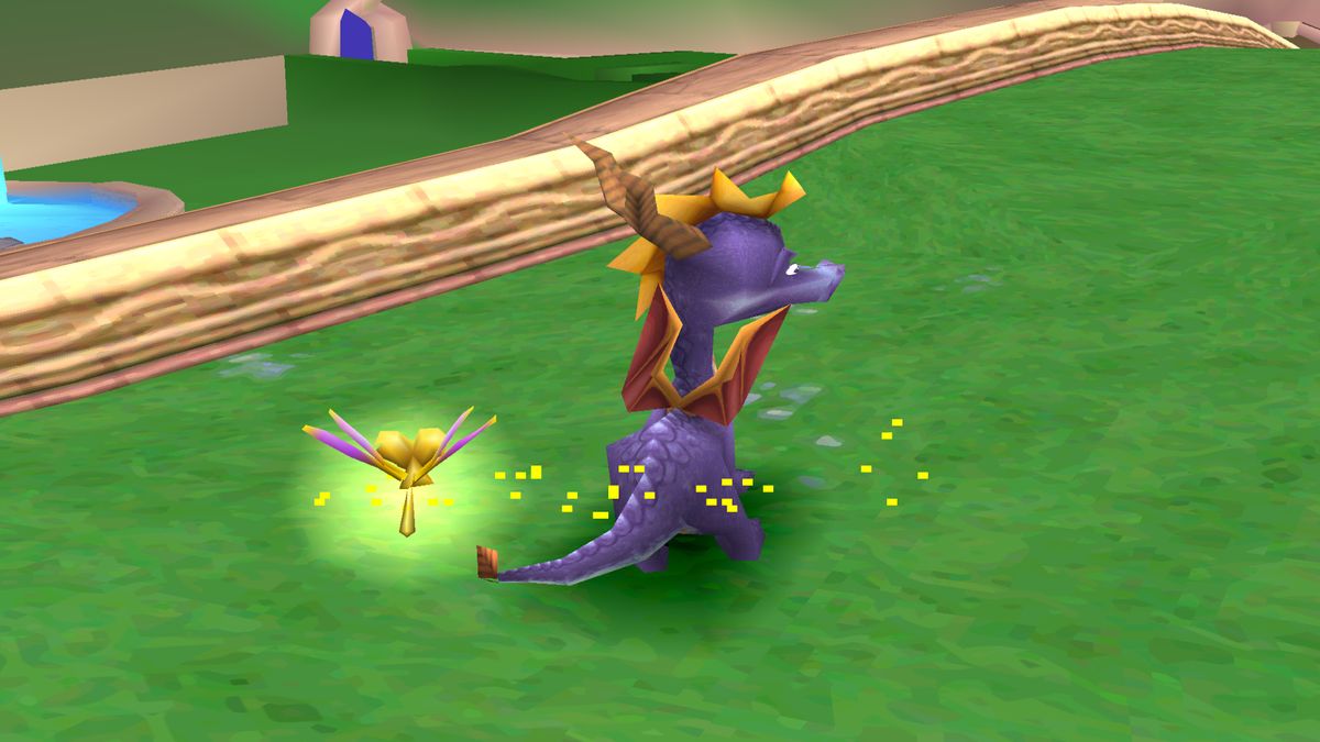 Spyro the Dragon on PS1 