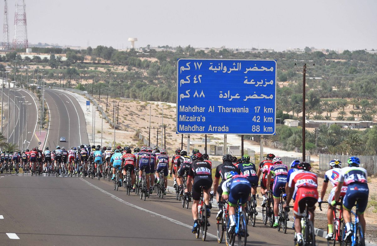 There were very few turns along the route