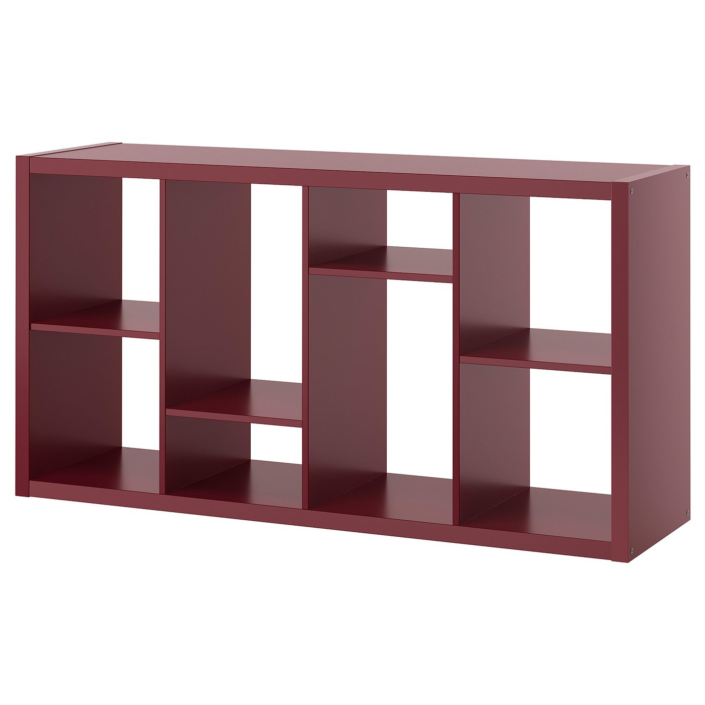 Kallax Shelving Unit - Brown-Red 147x39x77 Cm