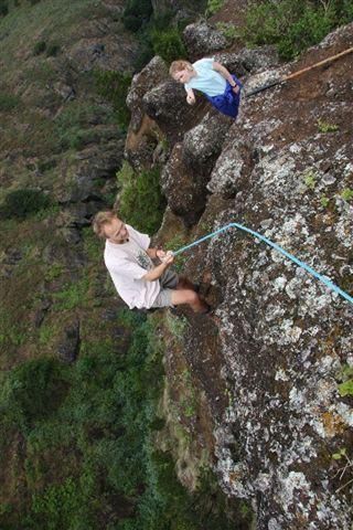 Climbing cliffs of Ascension Island to rescue rediscovered parsley fern.