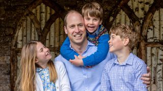 Prince William, Prince George, Princess Charlotte and Prince Louis Father's Day portrait 2023