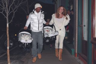 Mariah Carey and Nick Cannon with their twins