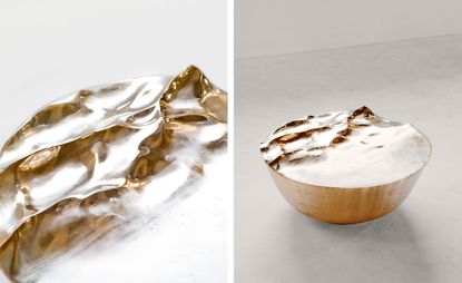 ‘Ocean Marble’ bowl in bronze, by Mathieu Lehanneur