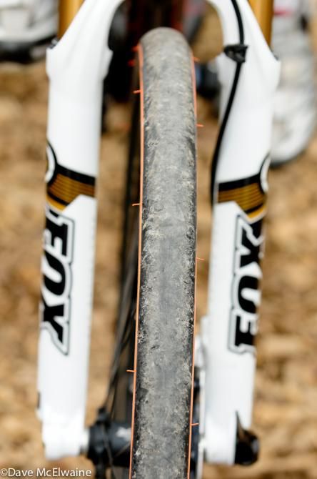 Catharine Pendrel (Luna Pro Team) decided to go with a slick tire for the Nove Mesto course