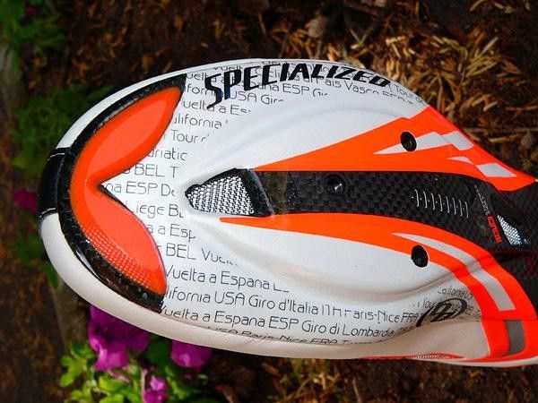 Unique colors and a heap of special graphics distinguish these shoes from the standard S-Works model.