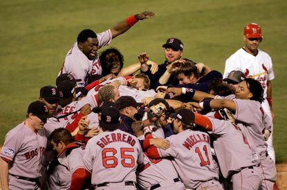 Watch five decades of World Series champions joyously celebrate after winning it all