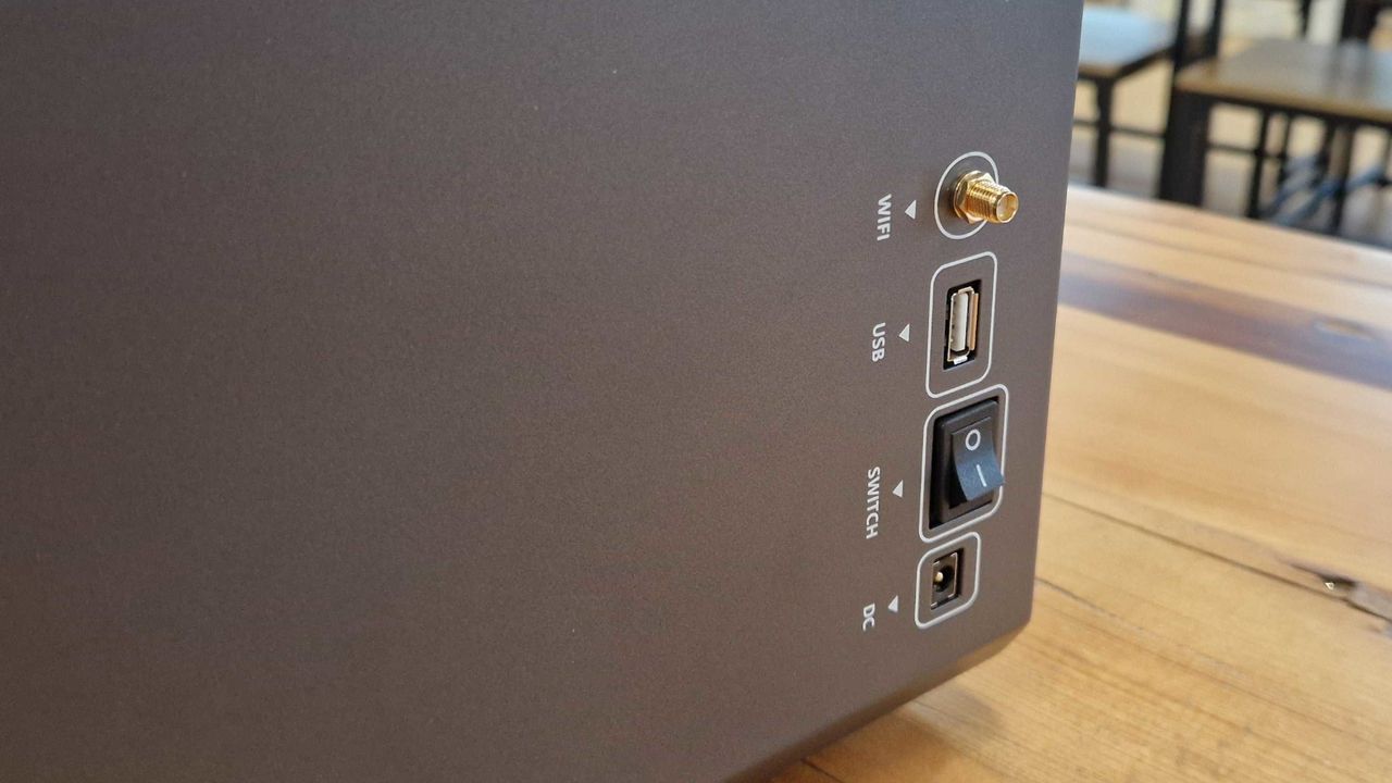Elegoo Saturn UItra 4 Pro on a wooden table
