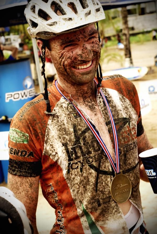 Riders were rather muddy after the final stage
