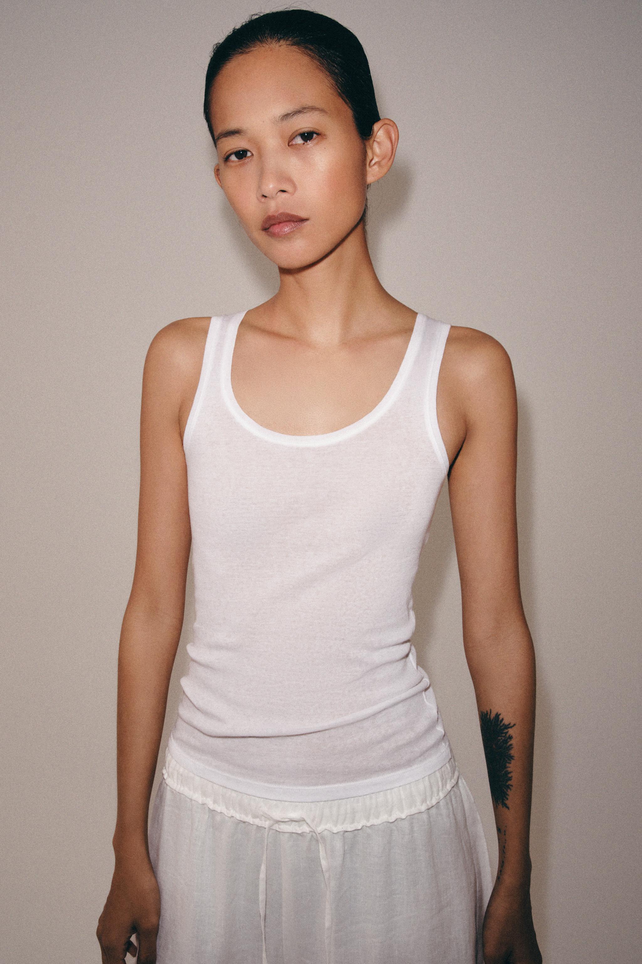 Cotton Sleeveless Top