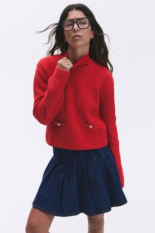 Moss-Knit Sweater