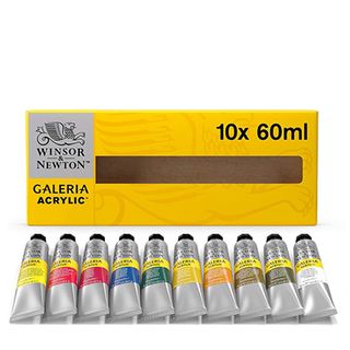 Product shot of Winsor & Newton Acrylics, one of the best acrylic paints