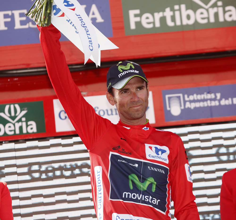 Alejandro Valverde on stage two of the 2014 Tour of Spain