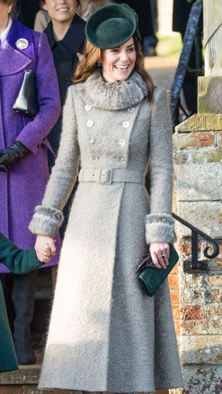 The Princess of Wales attends the Christmas Day Church service at Church of St Mary Magdalene