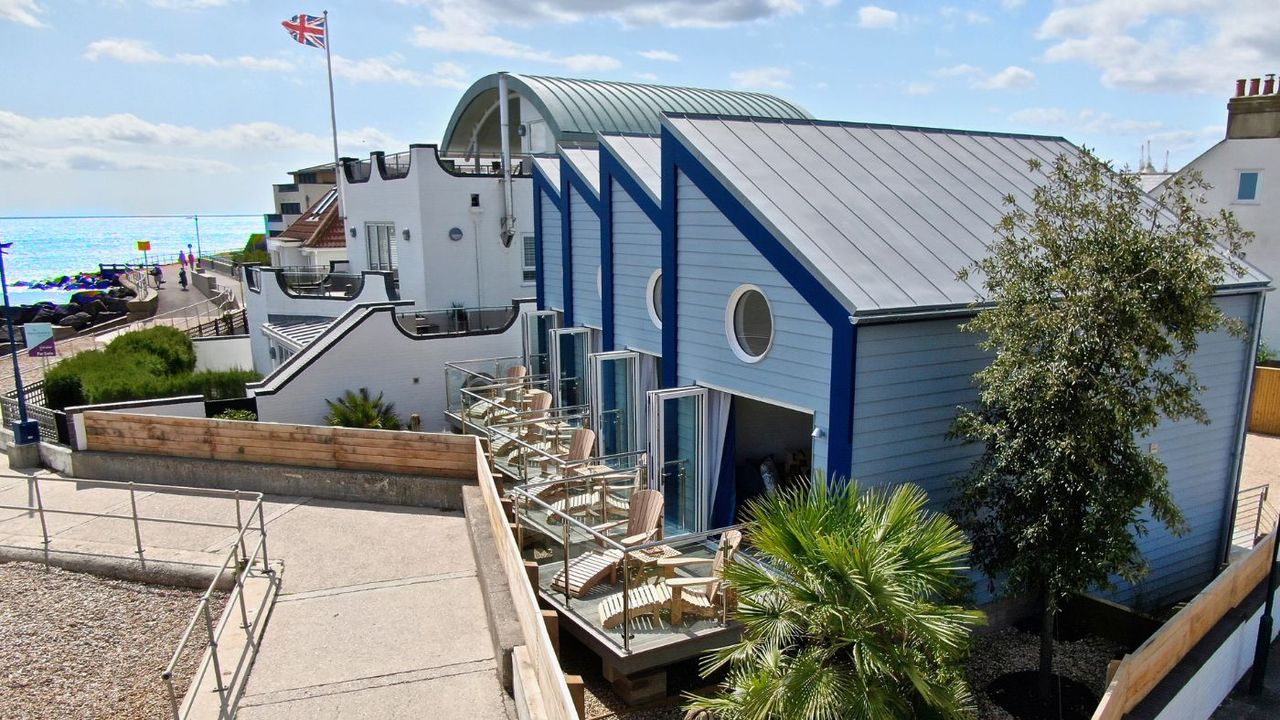 There are four beach hut suites at The Beachcroft Hotel