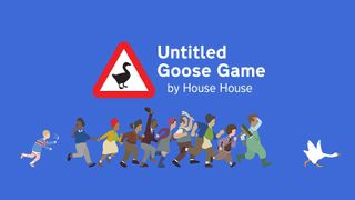 Untitled Goose Game villagers chasing goose