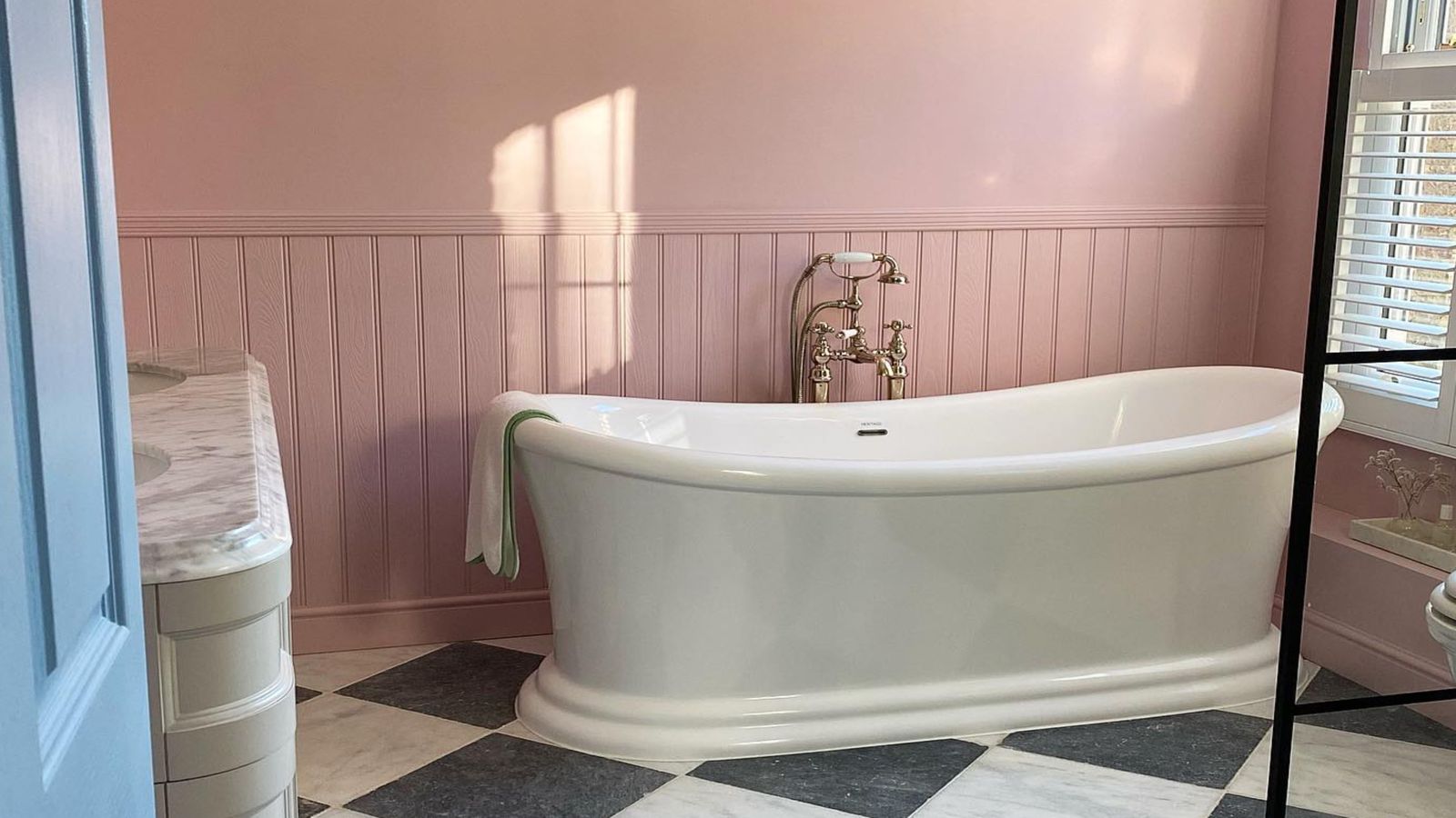 This colour-drenched bathroom makeover was inspired by Miami | Ideal Home