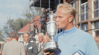 Jack Nicklaus with the Claret Jug in 1966