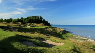 The eighth hole at Whistling Straits