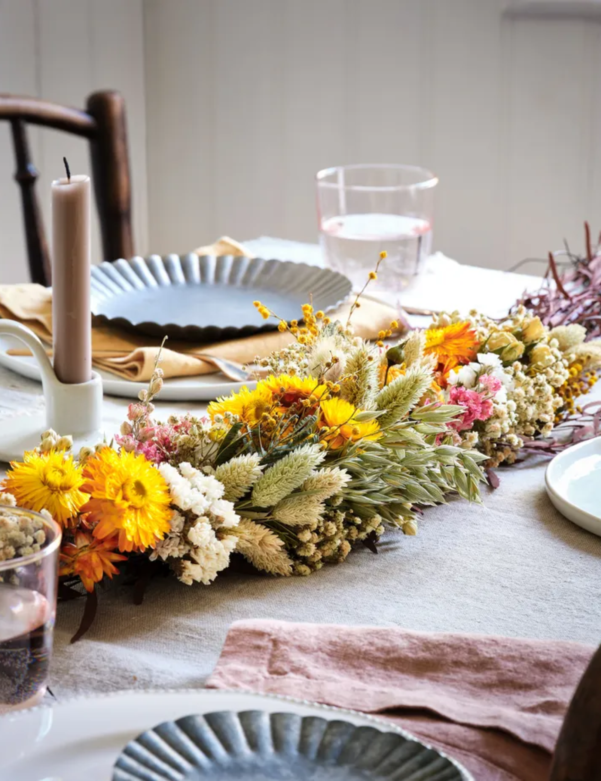 dried flower arrangements