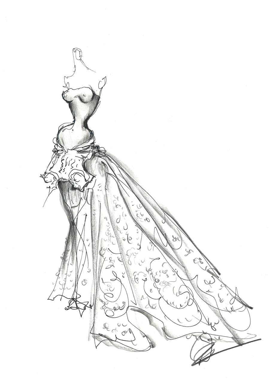 images of jenner's SCHIAPARELLI custom dress.